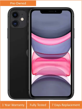 Picture of Apple iPhone 11 Black Refurbished 128GB – Same Day Delivery in Bangalore
